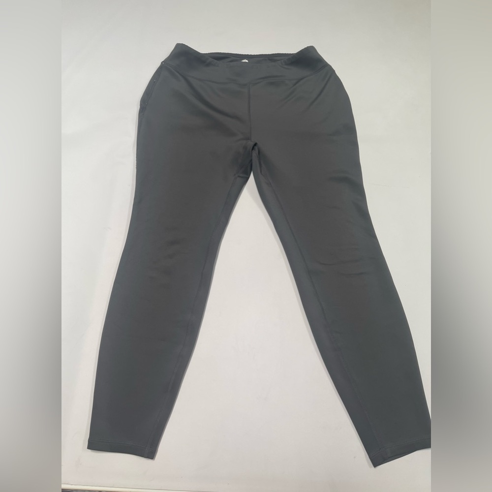 Techwick Gray Athletic Workout Leggings